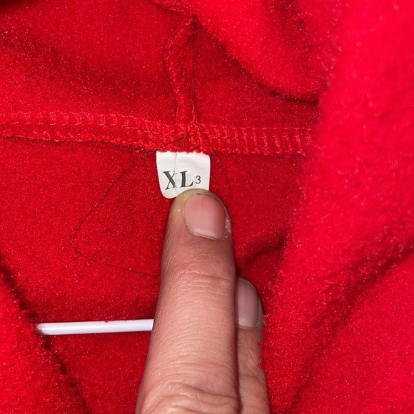 LYRI CAL  Lemonade 100% Real Music SHEIN red hoodie size X-Large music fan - Picture 6 of 7